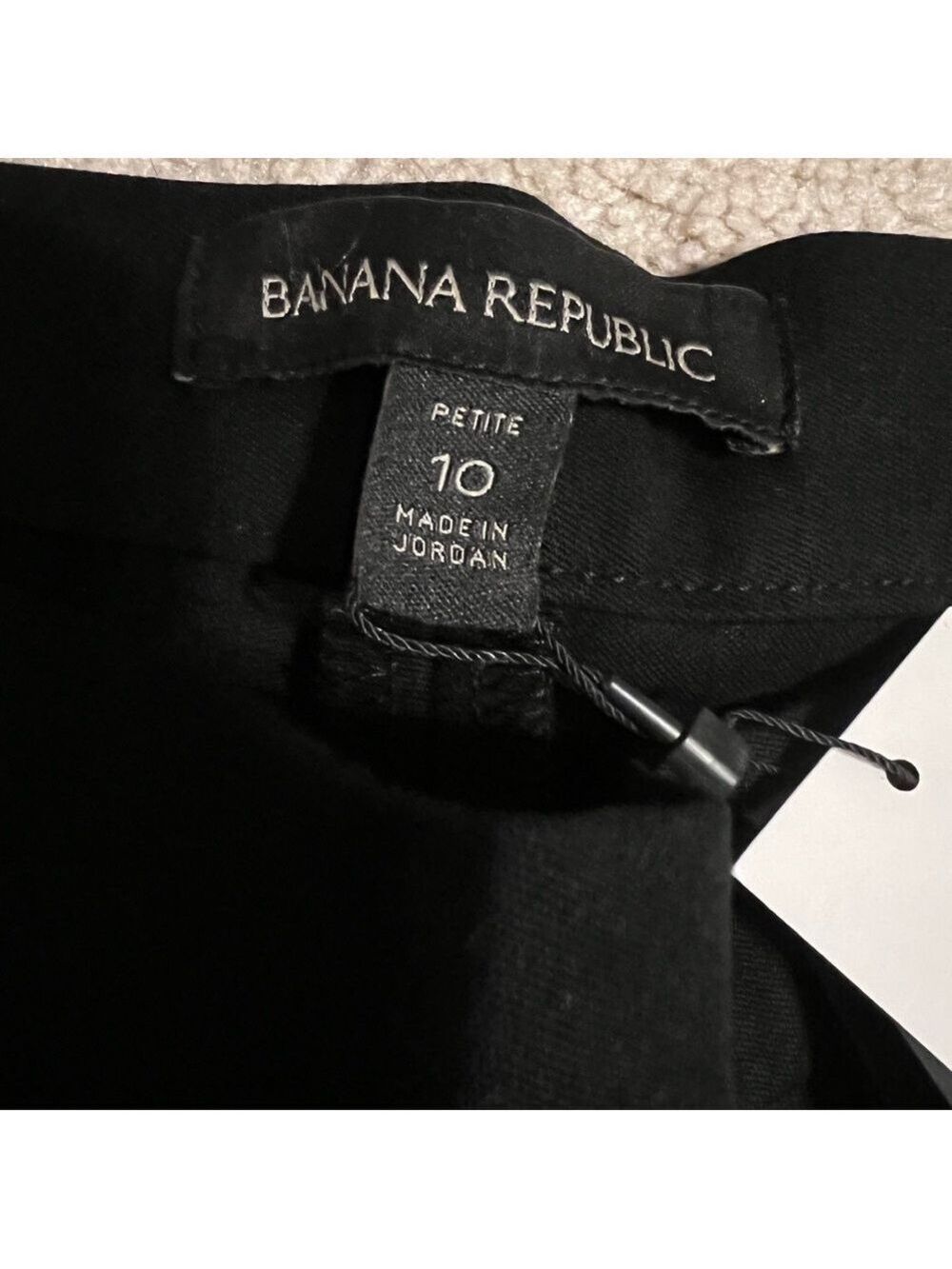 NWT Banana Republic Devon Curvy Skinny Black Pant 10 Petite - Picture 6 of 10